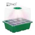 thumbnail image 1 of S SERENABLE Nursery Pot with Light Durability with Humidity Domes Seedling Starter Trays Green 12 Slots, 1 of 9