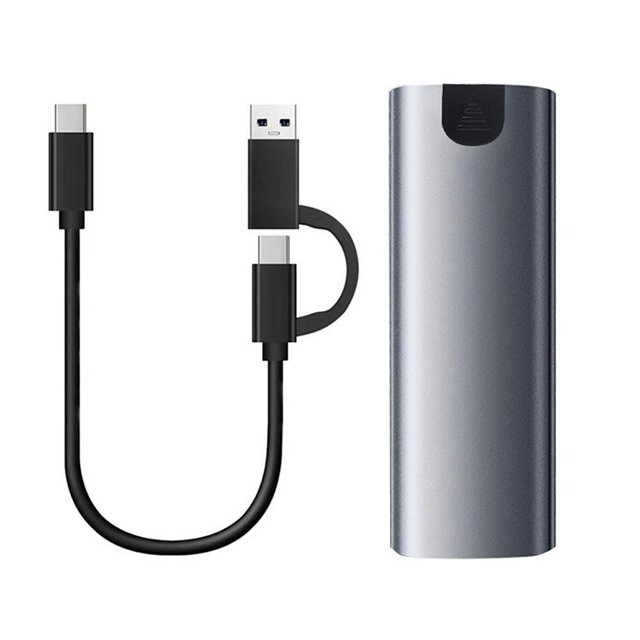 M.2 NGFF a USB 3.1 Estuche para disco duro Tipo-C 3.1 5Gbps para 2230/2242/2260/2280 SSD Likrtyny Para estrenar
