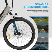 5TH WHEEL W18B Electric Bike for Adult with 350W Motor, 26 Electric Mountain Bike with 36V 10.4Ah Removable Battery Ebike, Electric Bicycle with 7 Speed, UL2849