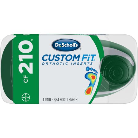 Dr. Scholl's Custom Fit CF210 Orthotic Shoe Inserts for Foot, Knee and Lower