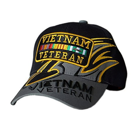 US Honor Embroidered Shark Fin Vietnam Veteran Bar Baseball Caps Hats