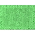 thumbnail image 1 of Ahgly Company Indoor Rectangle Abstract Emerald Green Modern Area Rugs, 4' x 6', 1 of 4