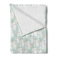 thumbnail image 2 of Unicorn Soft Flannel Fleece Blanket, Doodle Style Mythical Creatures Mother and Baby Horses with Horns in Pastel Tones, Cozy Plush for Indoor and Outdoor Use, 70" x 90", Multicolor, by Ambesonne, 2 of 5