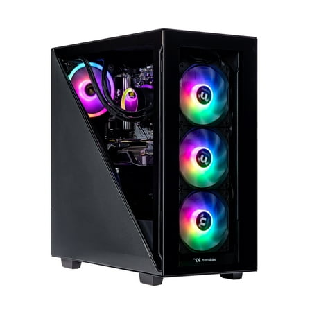 Velztorm Black Gladio CTO Gaming PC (Liquid Cooled AMD Ryzen 9 5900X, 16GB DDR4, 2TB m.2 SATA SSD + 6TB HDD (3.5), GeForce RTX 3070 8GB, AC WiFi, 750W PSU, RGB Light, Win10H)