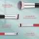 thumbnail image 5 of DUAIU Set de 2 Pinceles de Maquillaje Profesional Doble Cabeza - Brochas para Base en Polvo, Rubor y Sombrias - Kit de Brochas Premium para el Rostro, 5 of 6