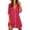 Red, variant on Gfyviroh Women's 3/4 Sleeve Nightgown Soft Comfortable V-Neck Oversized Sleep Dress Lightweight Plus Size Short Nightshirt