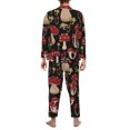 thumbnail image 5 of Bingfone Men'S Pajama Set 2 Piece Loungewear Pjs, Long Sleeve With Pajama Pants-Mushroom, 5 of 9