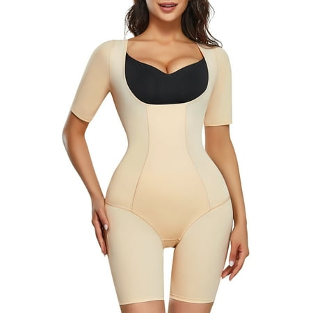 

Molutan Bodysuit for Women Shapewear Bodysuit for Women Tummy Control Waist Trainer Seamless Slimming Full Body Shaper