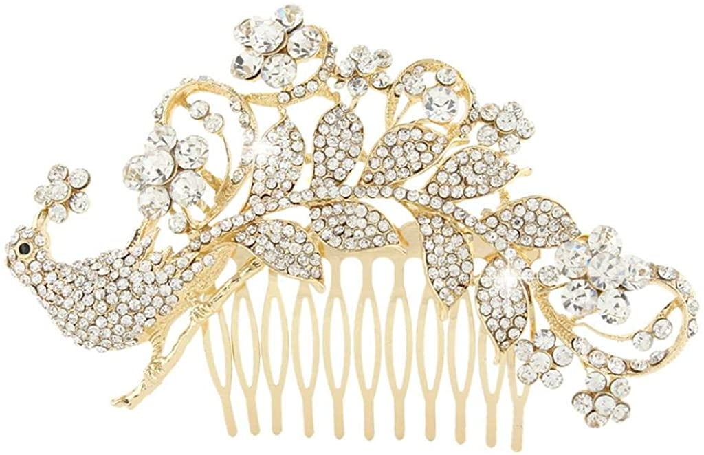 BEAUTIFUL HAIR COMB loaded with crystal fantastic