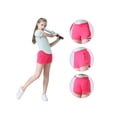 thumbnail image 3 of BIG ELEPHANT Girl's Athletic Shorts with Liner Zipper Pockets, Elastic Waist Running Shorts, Sizes XS-XXL, 3 of 7
