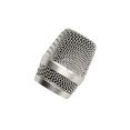 thumbnail image 1 of maskred Metal Replacement Microphone Grille Universal Detachable Wired Wireless Build-in Sponge Concert Mic Head Accessories Type 5 Silver, 1 of 6