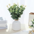 thumbnail image 4 of Fake Flower Green Plant Simulation Plant Wedding Flower Decoration Leaves Fake Grass Money Leaf Eucalypti Leaf, 4 of 8