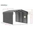 thumbnail image 4 of Arrow 10 x 15 x 7 ft Eggshell Steel Carport With 2 Side Wall Kit, 4 of 15