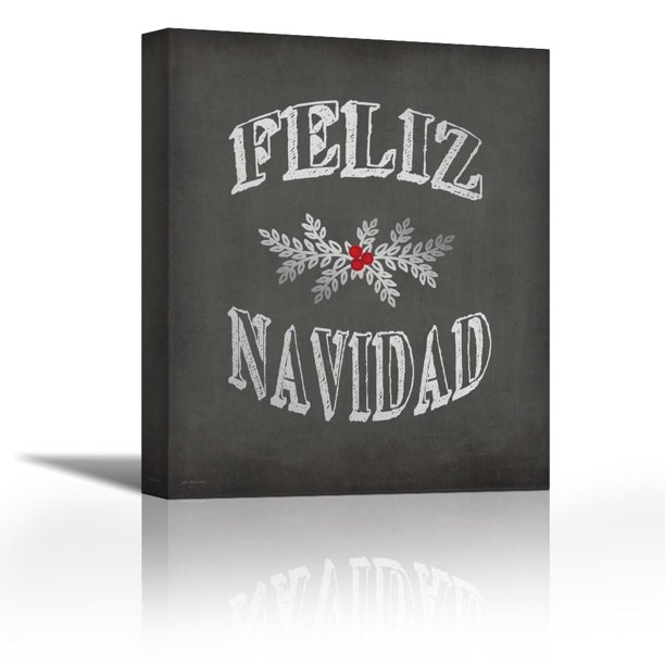 Feliz Navidad - Contemporary Fine Art Giclee on Canvas Gallery Wrap ...