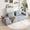 Gray, variant on YINIX 107" Cloud Sofa Couch, Oversized Chenille Deep Seat Couch, 3-Seater Compressed Sofa with Wide Armrests, No Assembly Living Room Furniture, Beige