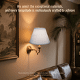 thumbnail image 3 of Lamp Shades Set of 2, Medium White Lampshade 7x13x9 inch, Barrel Lamphades for Table Floor Lamp, Easy Assembly Required Fabric Natural Linen Lamp Cover, Lamp Shade Harp Holder Included, 3 of 7