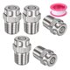 thumbnail image 1 of Boquillas de limpieza de superficie Uxcell 5 Pack - 0 Grado 1/4" NPT Macho para lavadoras a presión, acero inoxidable con cinta de sellado (orificio de 1.236 mm), 1 of 1