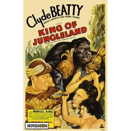 1936 Replica Sky King - King of Jungleland (1936) Laminated Movie Poster Print 24 x 36