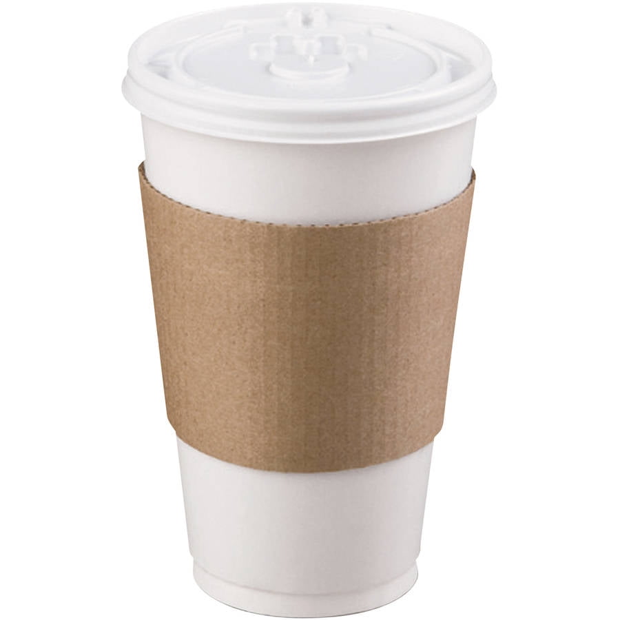 LBP Coffee Clutch Hot Cup Sleeve, Brown, 1200 count