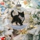 thumbnail image 4 of Adornos navideños, decoraciones navideñas, regalos de Navidad. Lindo colgante navideño plano 2D de gatos. Decoración para árbol de Navidad. Colgante plano decorativo., 4 of 5