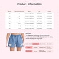 thumbnail image 7 of Haitryli Girls Embroidered Floral And Bow Denim Shorts Split Hem Pants For Casual Vacation Beach Toursers Bowknot 150/28, 7 of 7