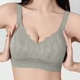 thumbnail image 7 of DDAPJ pyju Womens Seamless T-Shirt Bras Wireless Comfy Everyday Bra Scalloped V-Neck Lace Bralette Full Coverage Push Up Bras Green XXL, 7 of 7