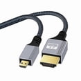 thumbnail image 1 of 10m 4K HDMI to Micro HDMI Braided Wire 120Hz Gold-Plated Interface HD Video Transfer Cable, 1 of 3