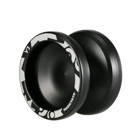 TFixol Magic Yoyo V3 Responsive High-speed Aluminum Alloy Yo-yo CNC Lathe with Spinning String for Boys Girls Children Kids Black