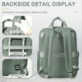 thumbnail image 3 of Travel Backpack for Women Men, Airline Approved Carry-On Bags for Airplanes, Green Laptop Personal Item Backpack for Traveling College on Airplane, 3 of 11