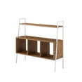 thumbnail image 3 of Walker Edison 40" Engineered Wood Storage Shelf in White Frame with English Oak, 3 of 6