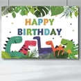 thumbnail image 4 of GROFRY Exquisite Wide Application Backdrop Lightweight 3D Dinosaur Birthday Background Screen for Party, 4 of 8
