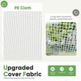 thumbnail image 4 of Homall 10 x 6.5 ft Patio Greenhouse with Zippered Door & 6 Roll-up Windows, Outdoor Walk-in Tunnel Greenhouse with Galvanized Frame & Waterproof , White, 4 of 7