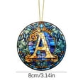 thumbnail image 3 of Xihbxyly Adorno Navideño con Inicial Personalizado, Regalo Familiar Personalizado, Decoración Navideña Versátil, Decoración para Fiestas En Casa o En La Oficina, Amuleto Festivo de Invierno, 1 Colgan, 3 of 4