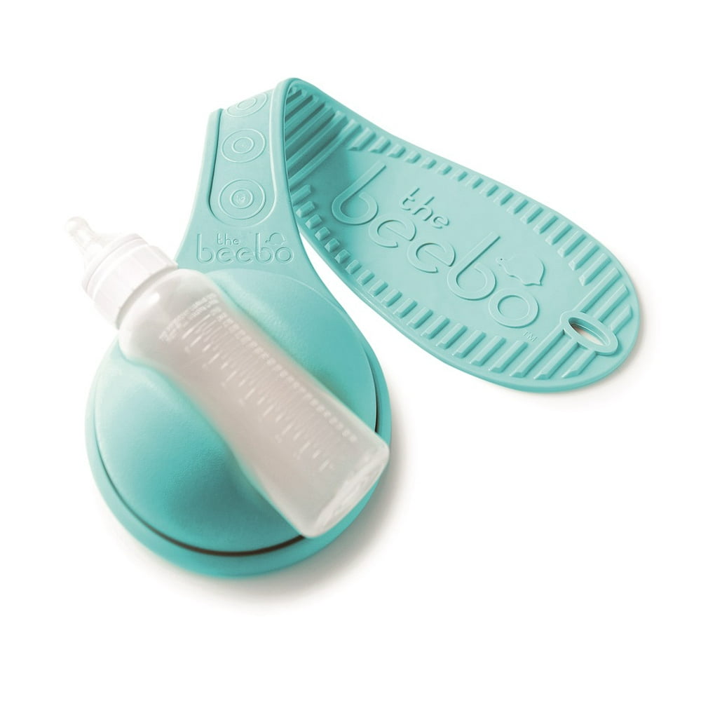 The Beebo Free Hand Baby Bottle Holder Teal