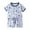 A129-Blue, variant on XZNPDUCQ Toddler Girls Summer Outfit Round Neck Short Sleeve Smocked T-shirt Elastic waist Casual Elastic 2Pcs For 6 12 18 24 Months 2T 3T 4T 5T Dailywear Blue，18-24 Months