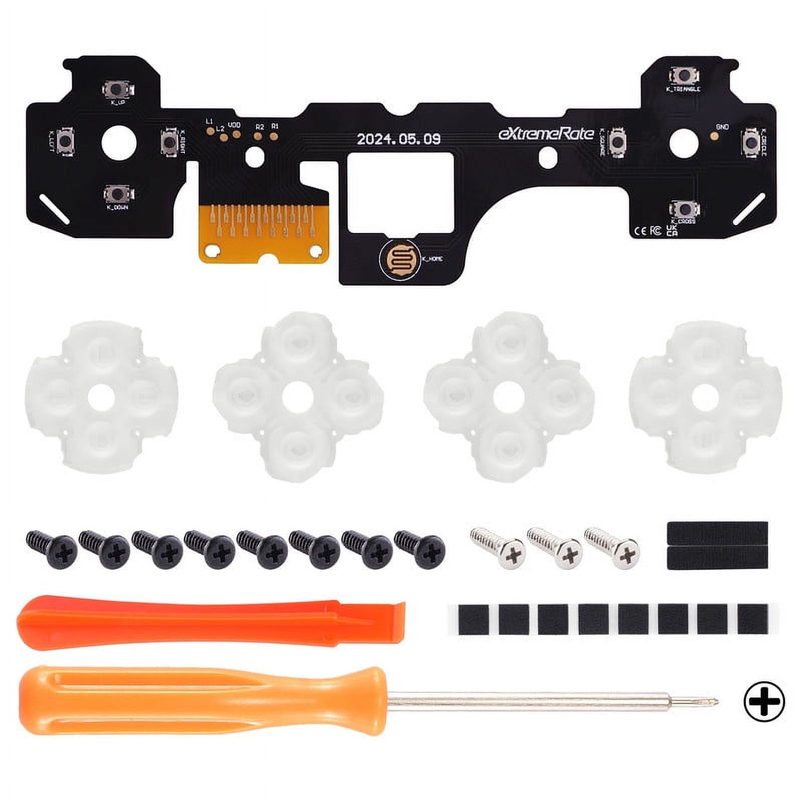 eXtremeRate Whole Clicky Kit for PS4 Controller CUH-ZCT2 JDM-040