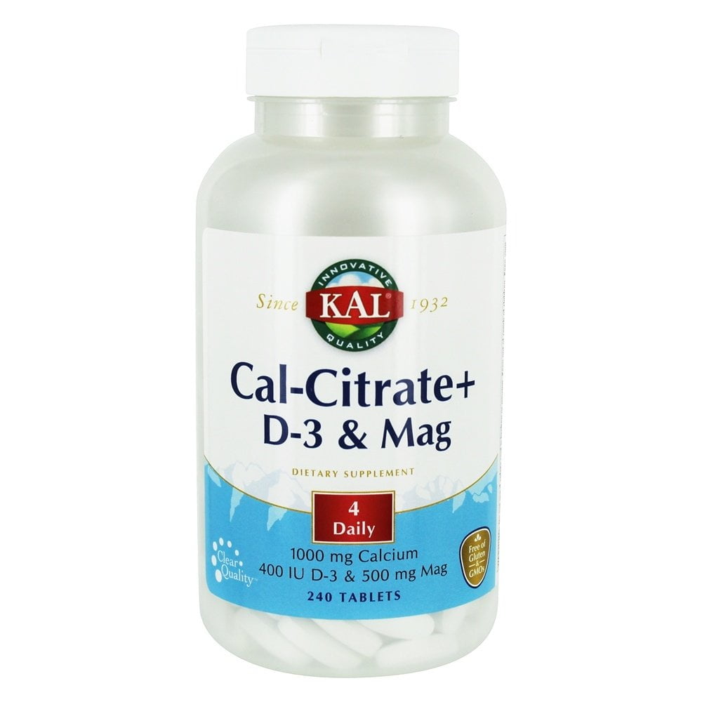 KAL CalCitrate Plus 1000mg Blend of Calcium Citrate, Magnesium and