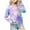 Light Purple #2, variant on Kids Sweatshirts for Girls Boys Fall Winter Long Sleeve Crewneck Tie Dye Sweatshirt Children Pullover Tops
