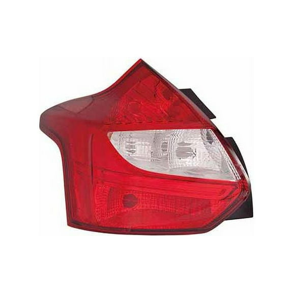 Left Driver Side Tail Light Assembly - Compatible with 2012 - 2014 Ford Focus 2013