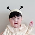 thumbnail image 5 of Lovely Antennae Hairpiece Headband with Bangs, Baby Cosplay Toupee Hairband for Newborns New Year Hair Accessories, 5 of 8