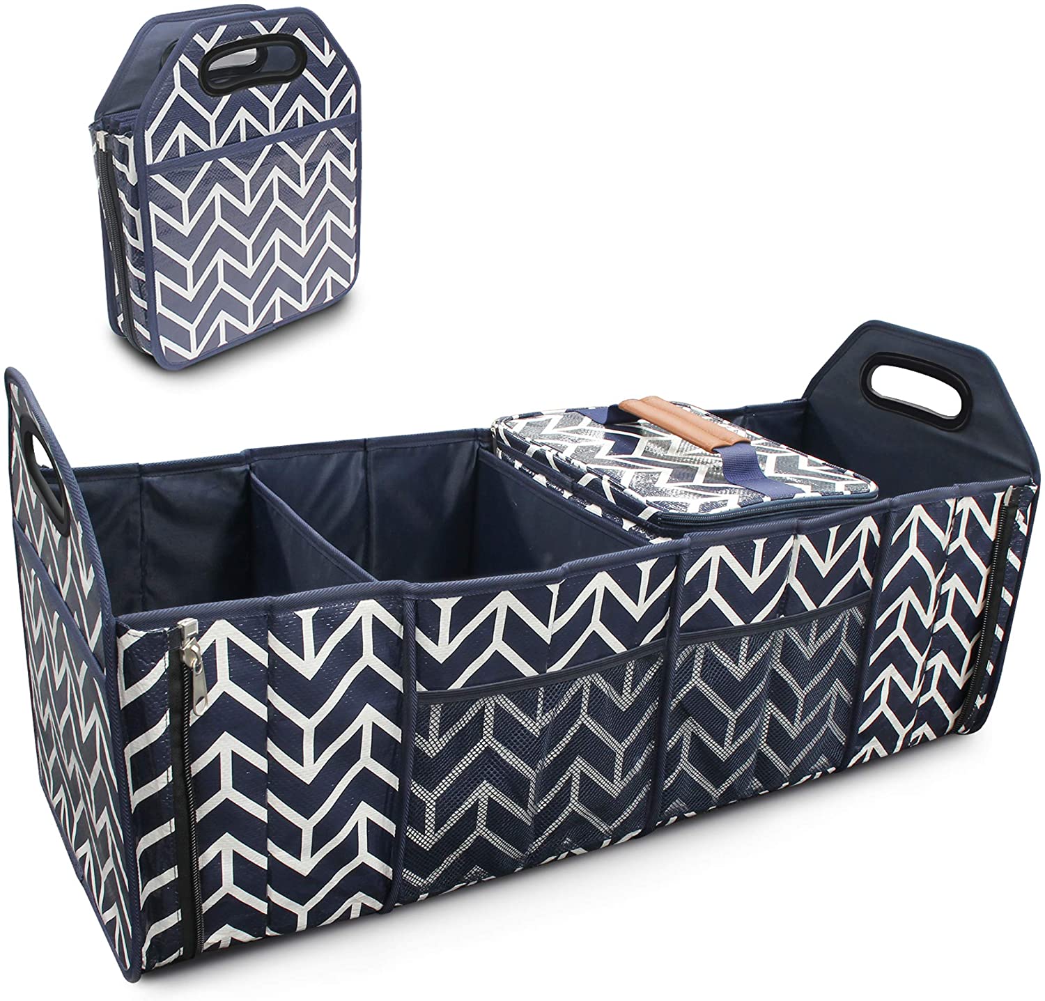 Trunk Organizer, Foldable Cargo Storage Bag Portable Insulation Cooler