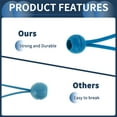 thumbnail image 6 of Elastic Fixed Rope Ball Tent Cords 15cm Adjustable Bungee Cords with Metal Buckle Lake Blue 1pc, 6 of 7