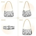 thumbnail image 2 of One Shoulder Chain Handbag 7.1x11x2.8in Women's Hobo Handbags Tote Handbags Shoulder Handbags Card Bag Cash Bag Key Bag Black Halloween Elements, 2 of 7