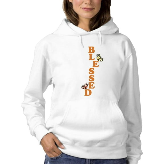 Blessed Butterflies Hoodie Women -Smartprints Designs, Female XX-Large