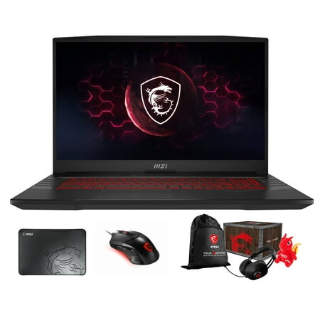 MSI Pulse GL76 -17 Gaming & Entertainment Laptop (Intel i7-12700H 14-Core, 17.3" 144Hz Full HD (1920x1080), NVIDIA RTX 3070, 16GB RAM, Win 11 Home) with Loot Box , Clutch GM08 , Pad