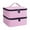 Pink, variant on Large Compartment Nails Polish Storage Case With Lined Interiornd Tool