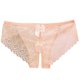 thumbnail image 1 of Pantalones cortos sexy de encaje con abertura en la entrepierna para mujer: diseño con lazo Pure Desire, bordado floral, ropa para el día a día/informal/para salir, tallas M-XL., 1 of 3