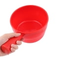 thumbnail image 4 of Kitchen Plastic Nonslip Grip Water Dipper Ladle Bailer Red, 4 of 4