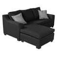 thumbnail image 3 of Sofa Chaise Esquinera Dicasa Lyra 2 Plazas Negro para Sala, 3 of 8