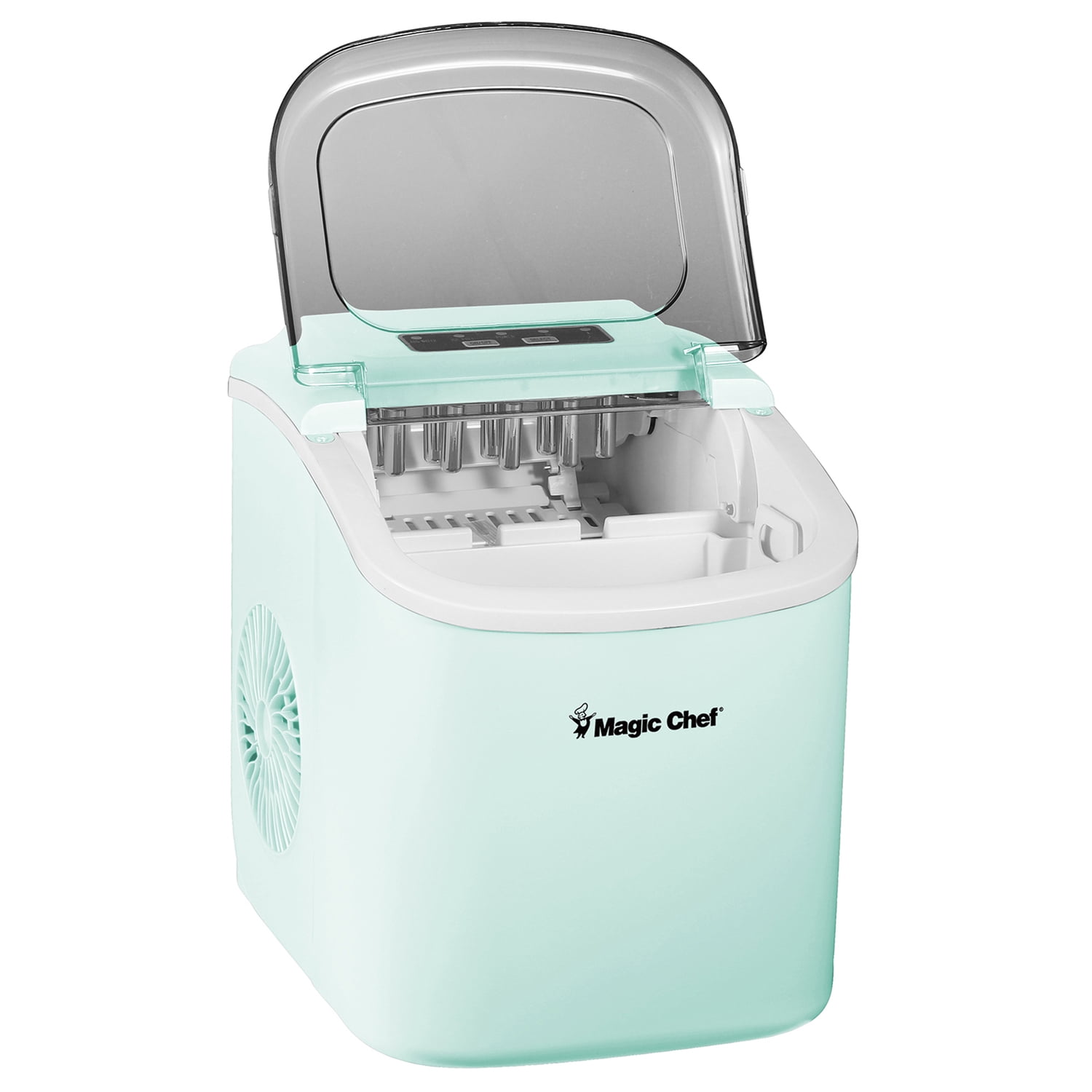Magic Chef Portable Countertop Ice Maker, 27 Lbs. per Day, Mint Green